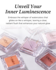 Glint Baked Blush Citrus Pop swatches reveal vibrant orange coral.