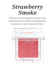 Glint Baked Blush Strawberry Smoke swirl blends seamlessly for versatile color.