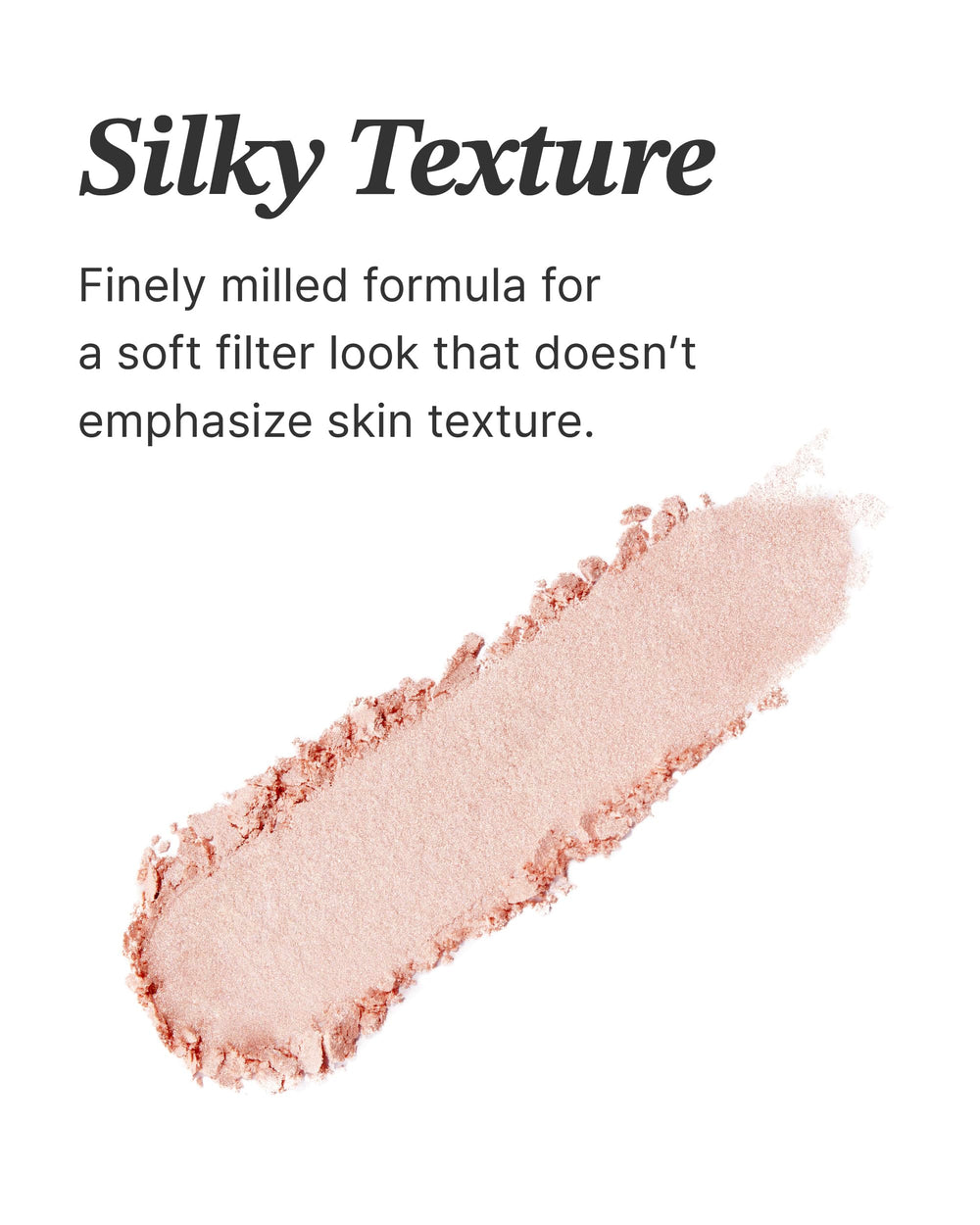 Glint Dewy Highlighter Pitch Moon on cheek for natural daytime glow.
