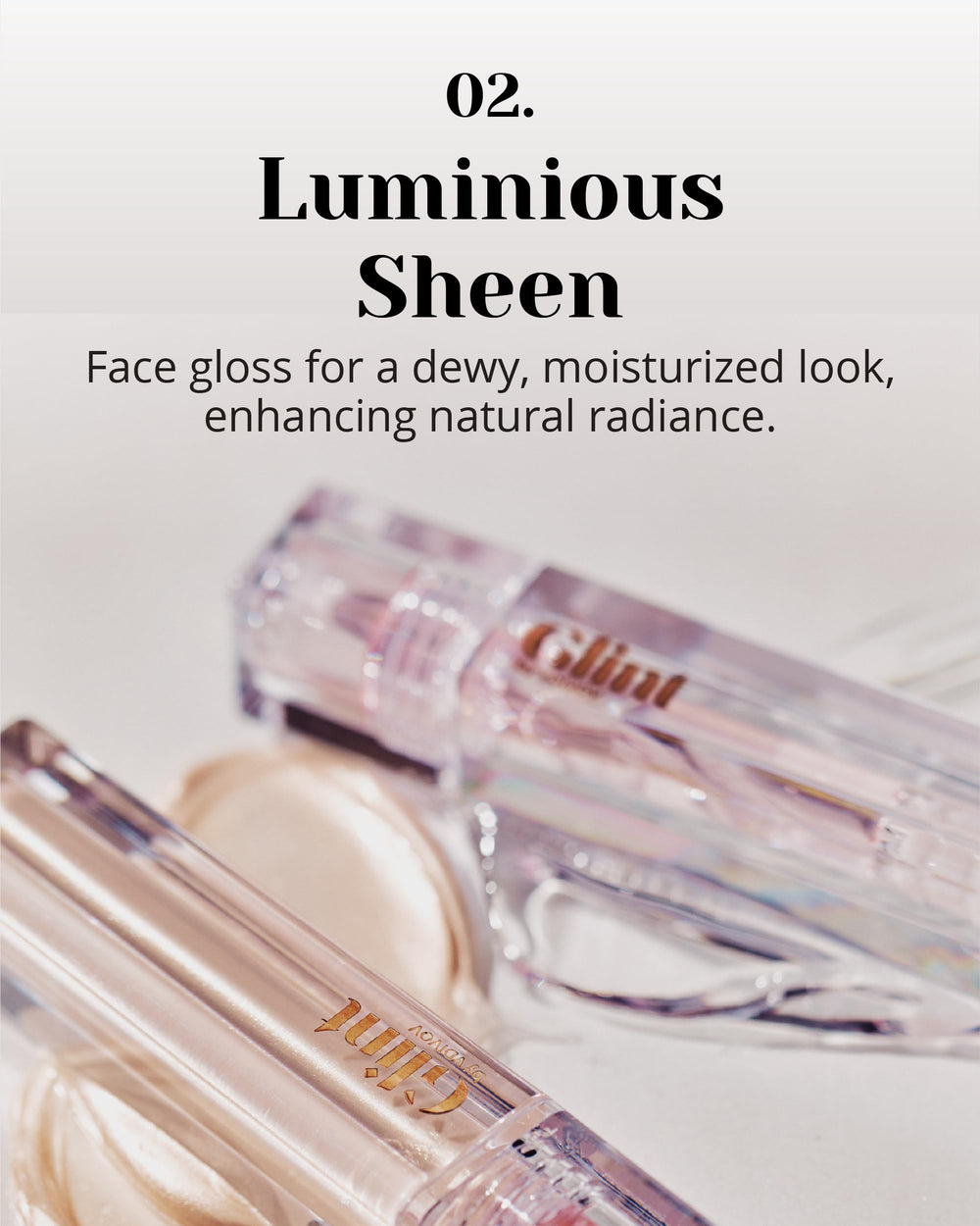 Glint Glosser cheek highlight highlighting the cheekbones