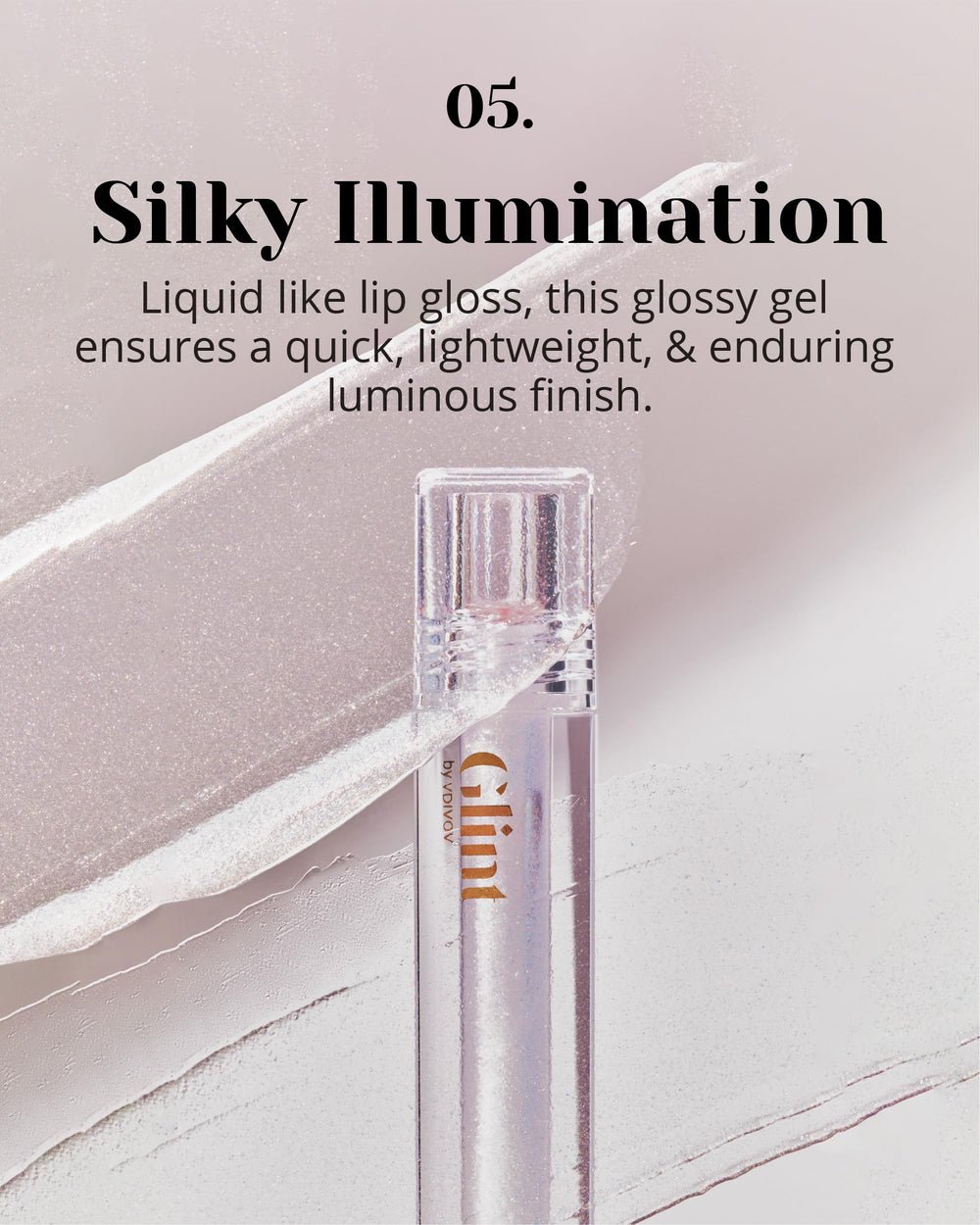 Glint Glosser eyelids gloss for a delicate eye glow
