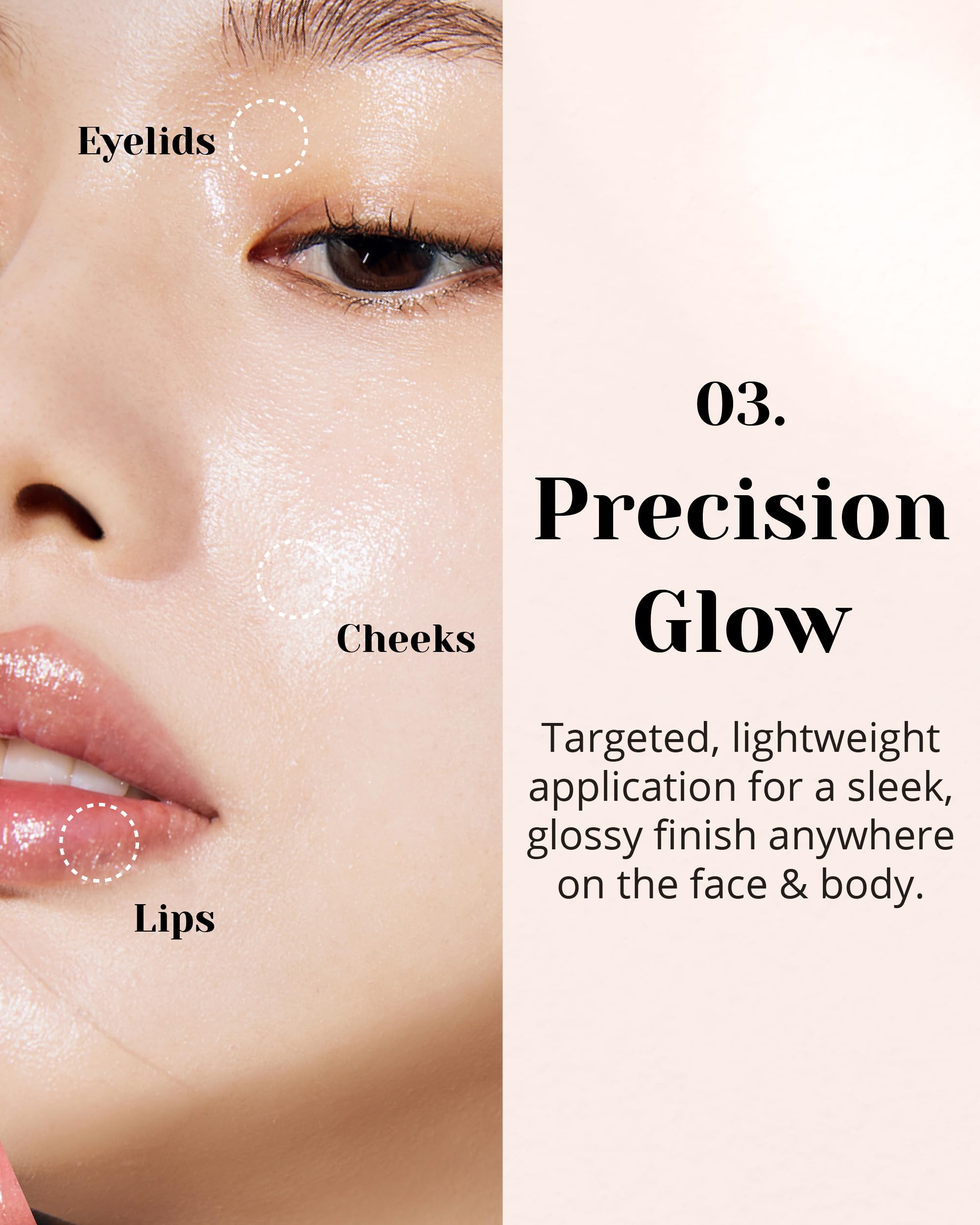Glint Glosser nose tip precision highlight on the nose