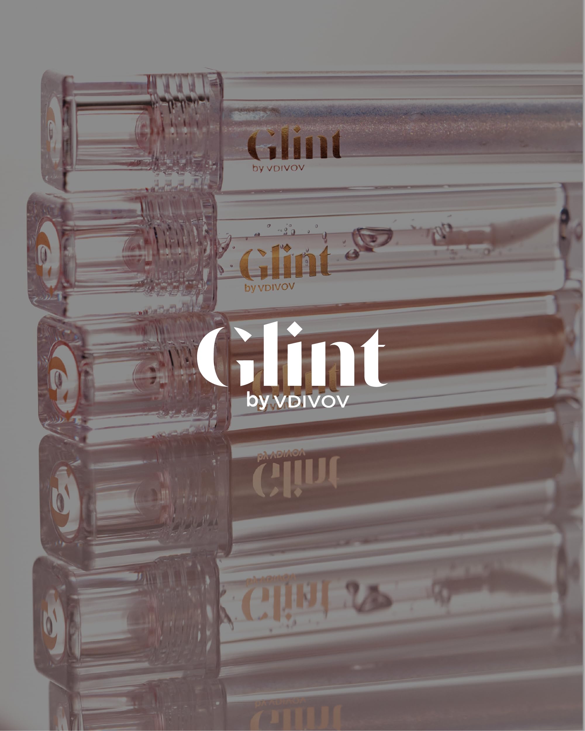 Glint Glosser packaging highlighting portable design