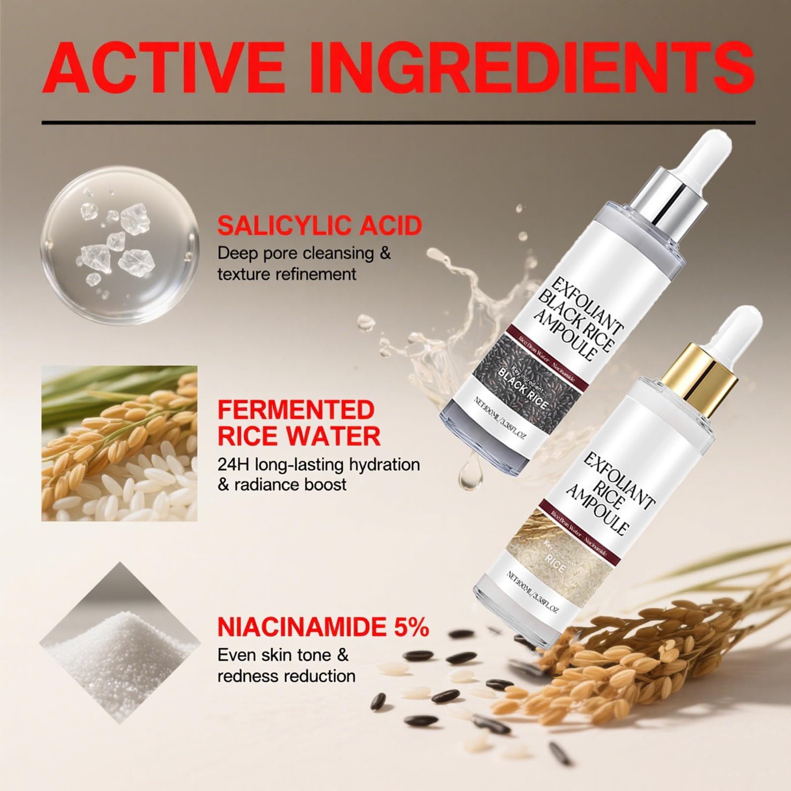 Gliowia Glow Rice Ampoule Duo white rice texture close-up for renewal