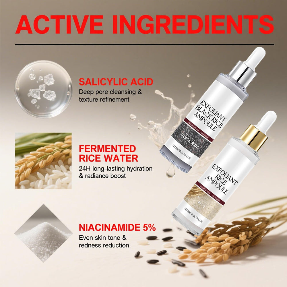Gliowia Glow Rice Ampoule Duo white rice texture close-up for renewal