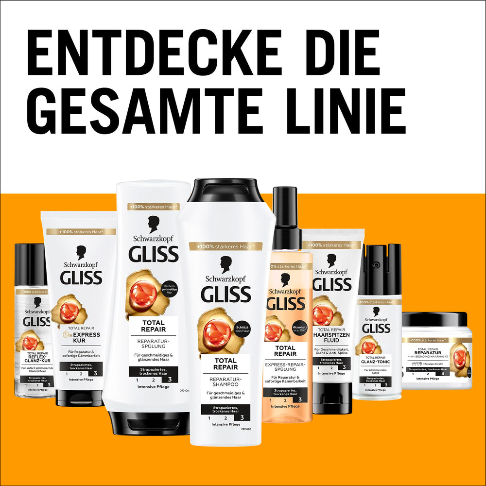 Gliss Kur Total Repair uses natural-origin ingredients for gentler care.