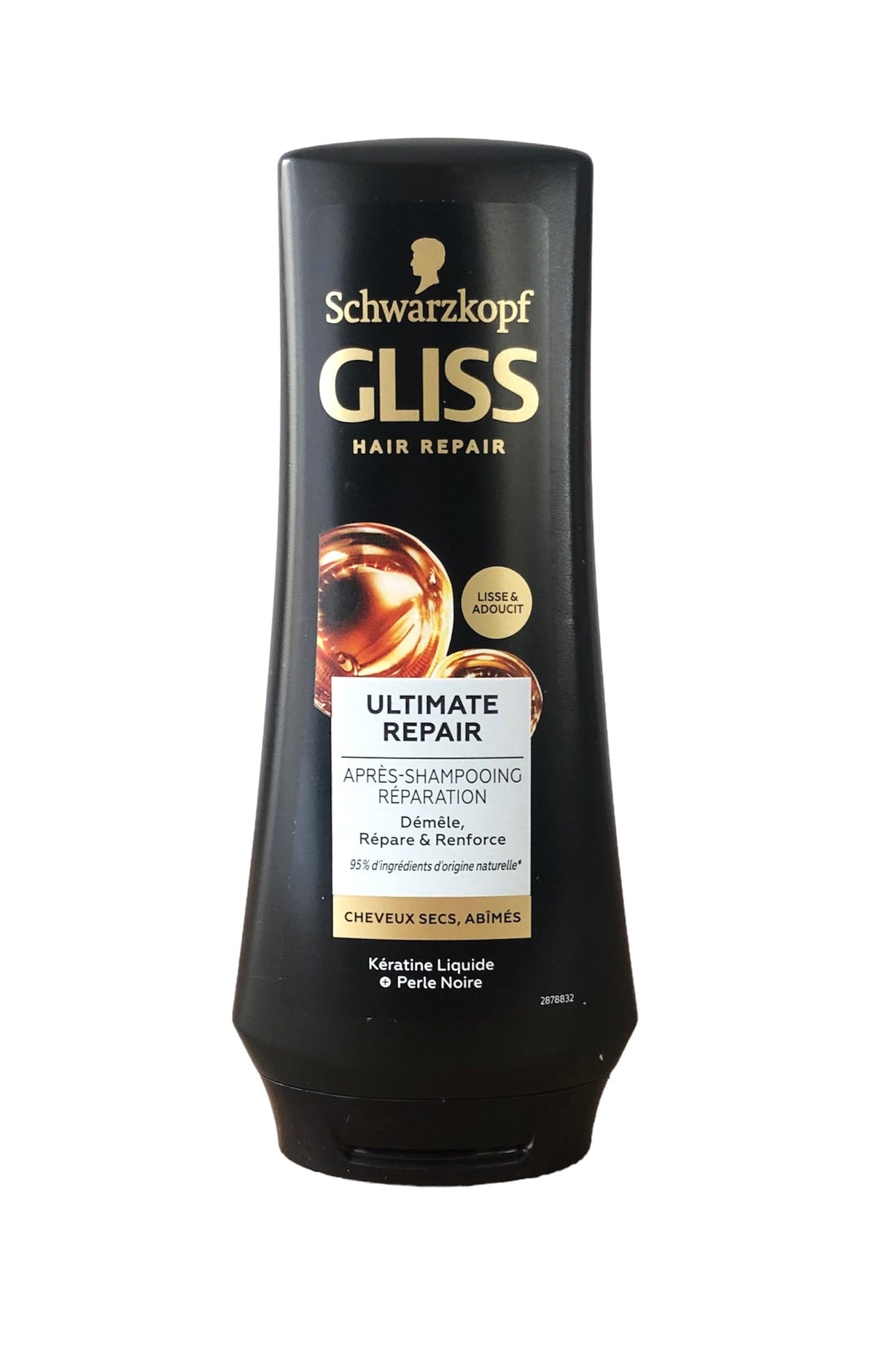 Gliss Kur Ultimate Repair Conditioner bottle pour for smoother, more manageable hair