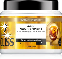 Gliss Oil Nutritive bottle front showing the nourishing hair care packaging for damaged hair