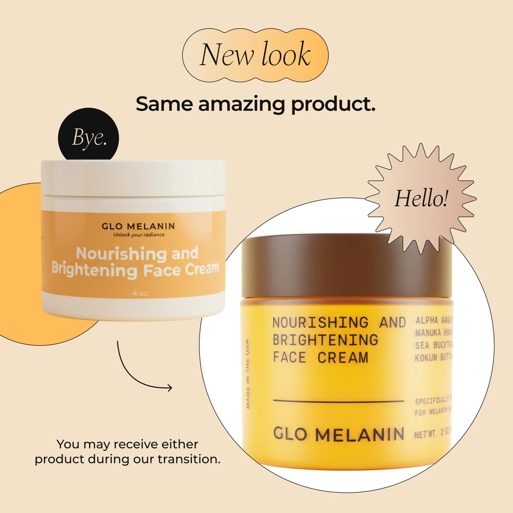 Daily hydration from Glo Melanin Nourishing Face Cream for moisturized cheeks