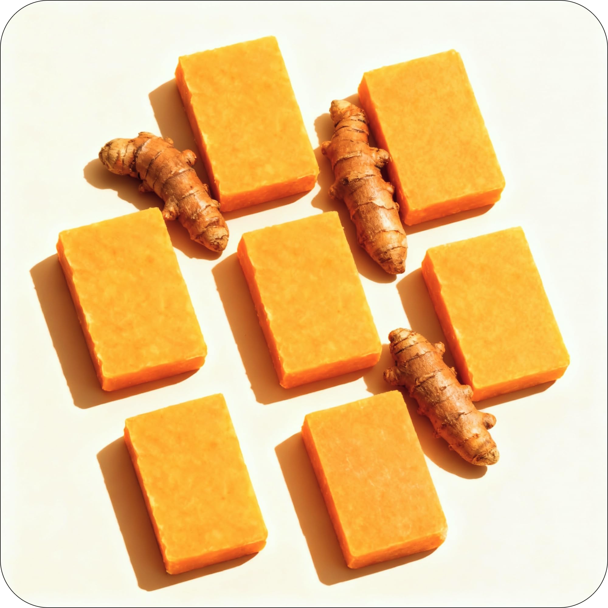 Packaging design of Glo Melanin turmeric soap