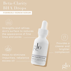 Glo Skin Beauty Beta-Clarity Drops serum swirl for smooth texture.