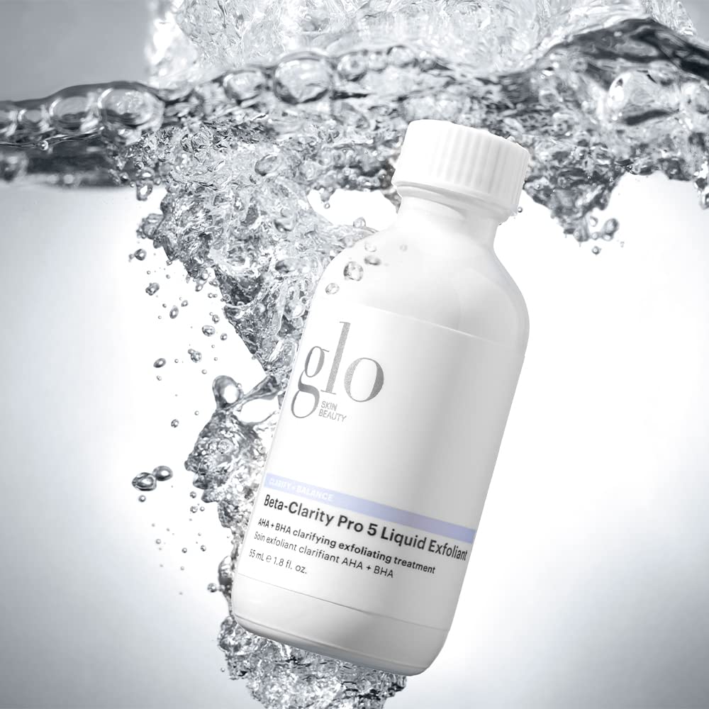 Glo Skin Beauty Beta-Clarity Pro 5 texture close-up, gel-like formula for gentle exfoliation.