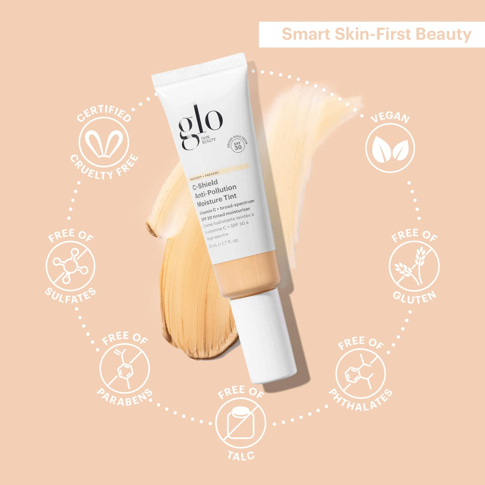 Glo Skin Beauty C-Shield lightweight texture feels silky and non-greasy.