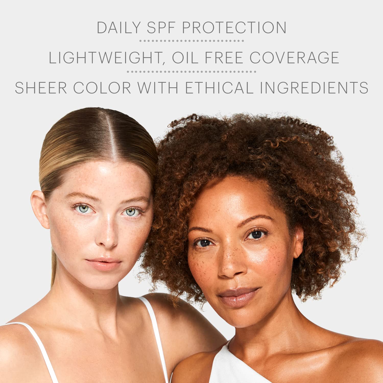 Glo Skin Beauty C-Shield texture closeup demonstrates smooth, oil-free hydration on skin.