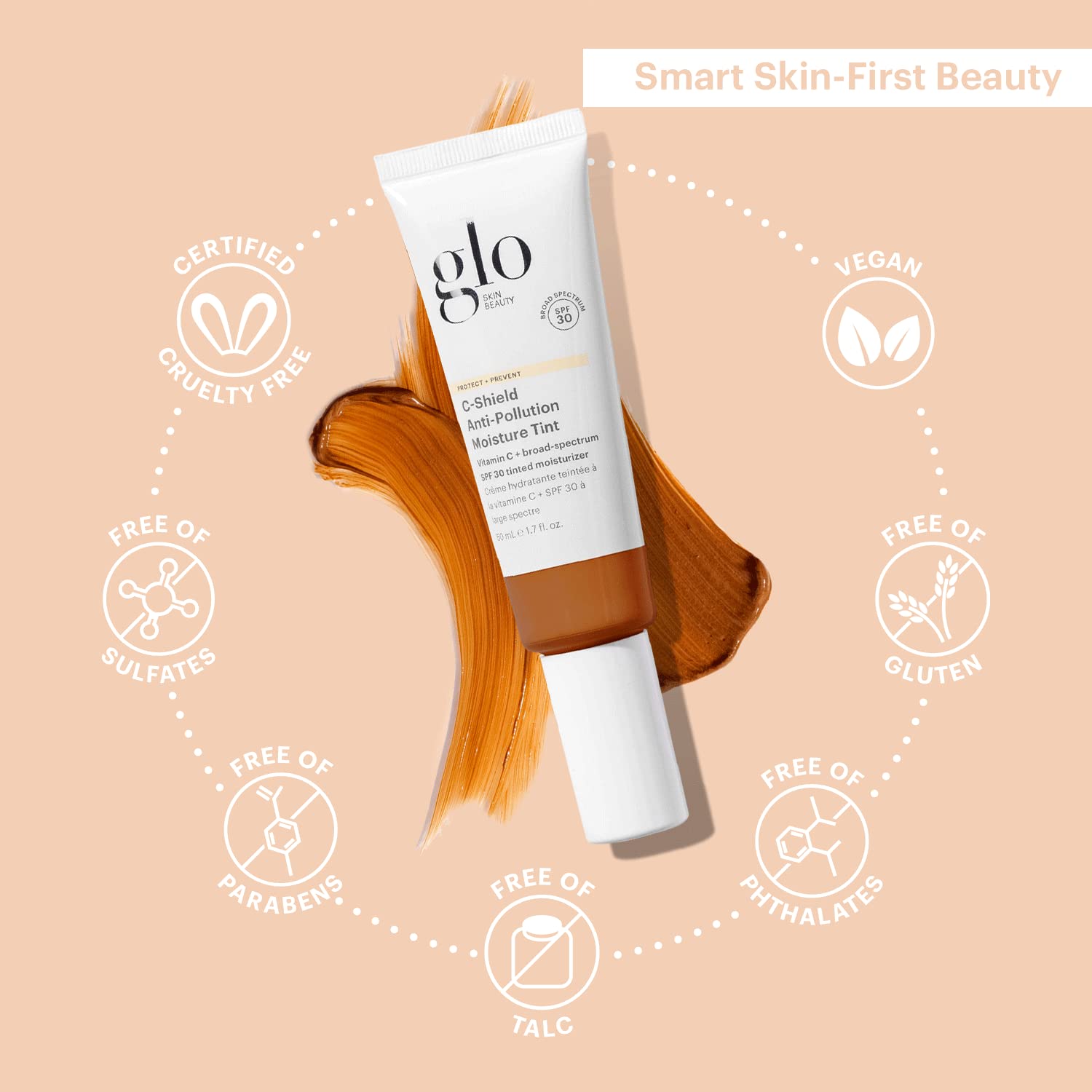 Glo Skin Beauty C-Shield weightless tint glides on for natural look