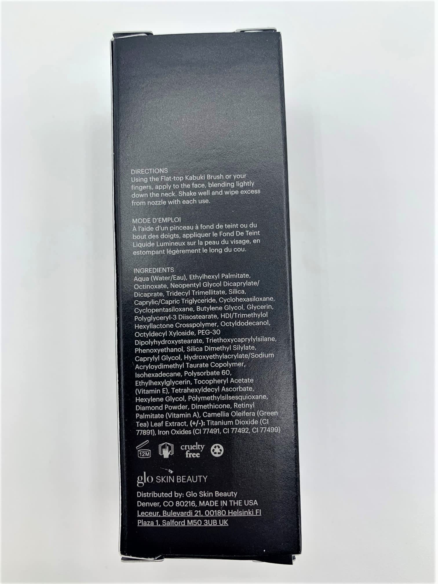 Glo Skin Beauty Luminous Foundation Tahini SPF 18 protects skin