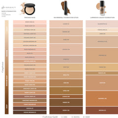 Glo Skin Beauty Luminous Foundation Tahini swatch on skin blends evenly