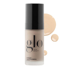 Glo Skin Beauty Luminous Liquid Foundation bottle with soft-focus radiance.