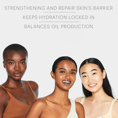 Glo Skin Beauty Oil Control Emulsion applied to the face for matte finish