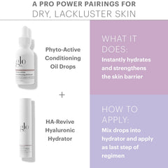Glo Skin Beauty Phyto-Active Conditioning Oil Drops lightweight dispense for easy application.