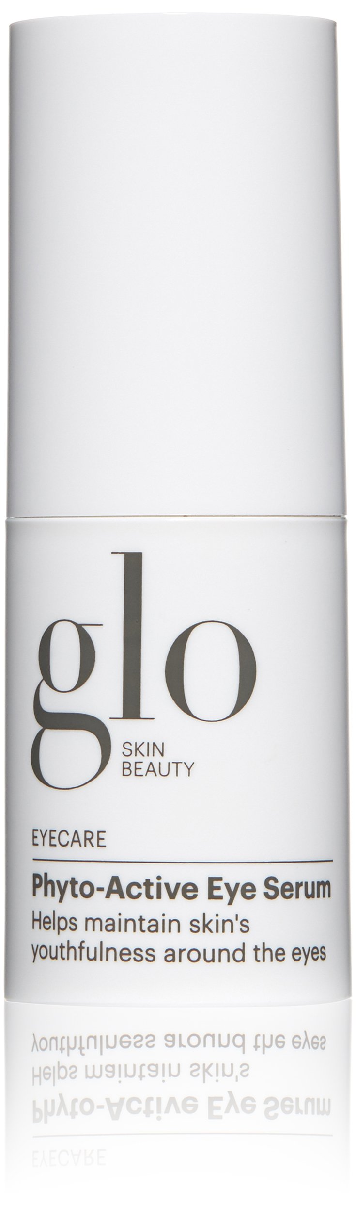Glo Skin Beauty Phyto-Active Eye Serum bottle, hydrating texture for smoother under-eye skin