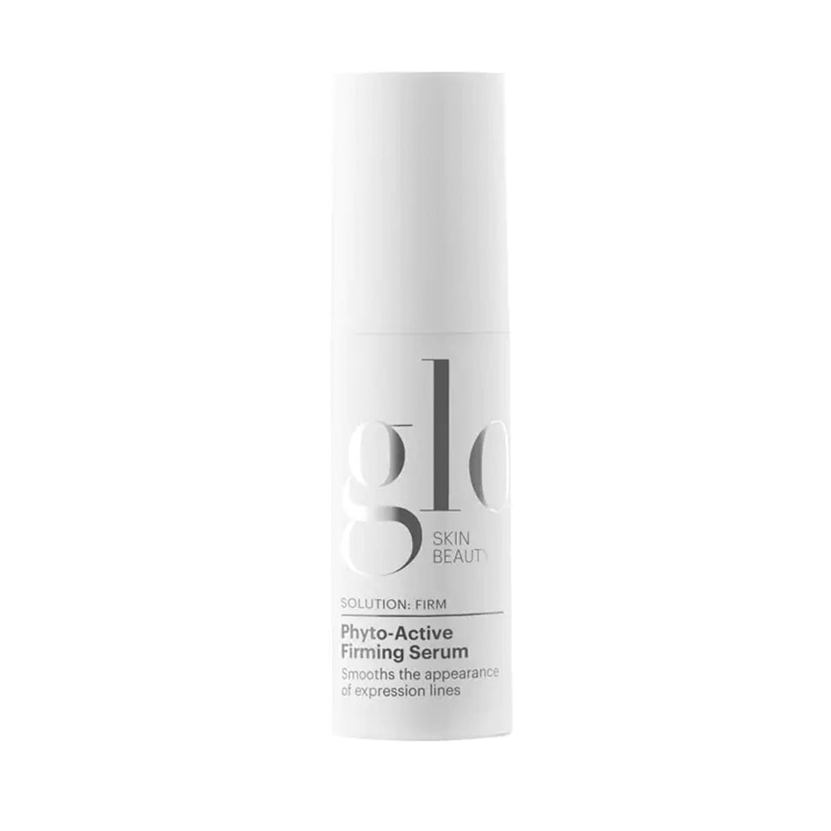 Glo Skin Beauty Phyto-Active Firming Serum bottle showing immediate toning and lift