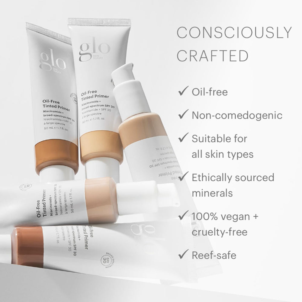 Glo Skin Beauty primer applied on face before foundation for long-lasting base