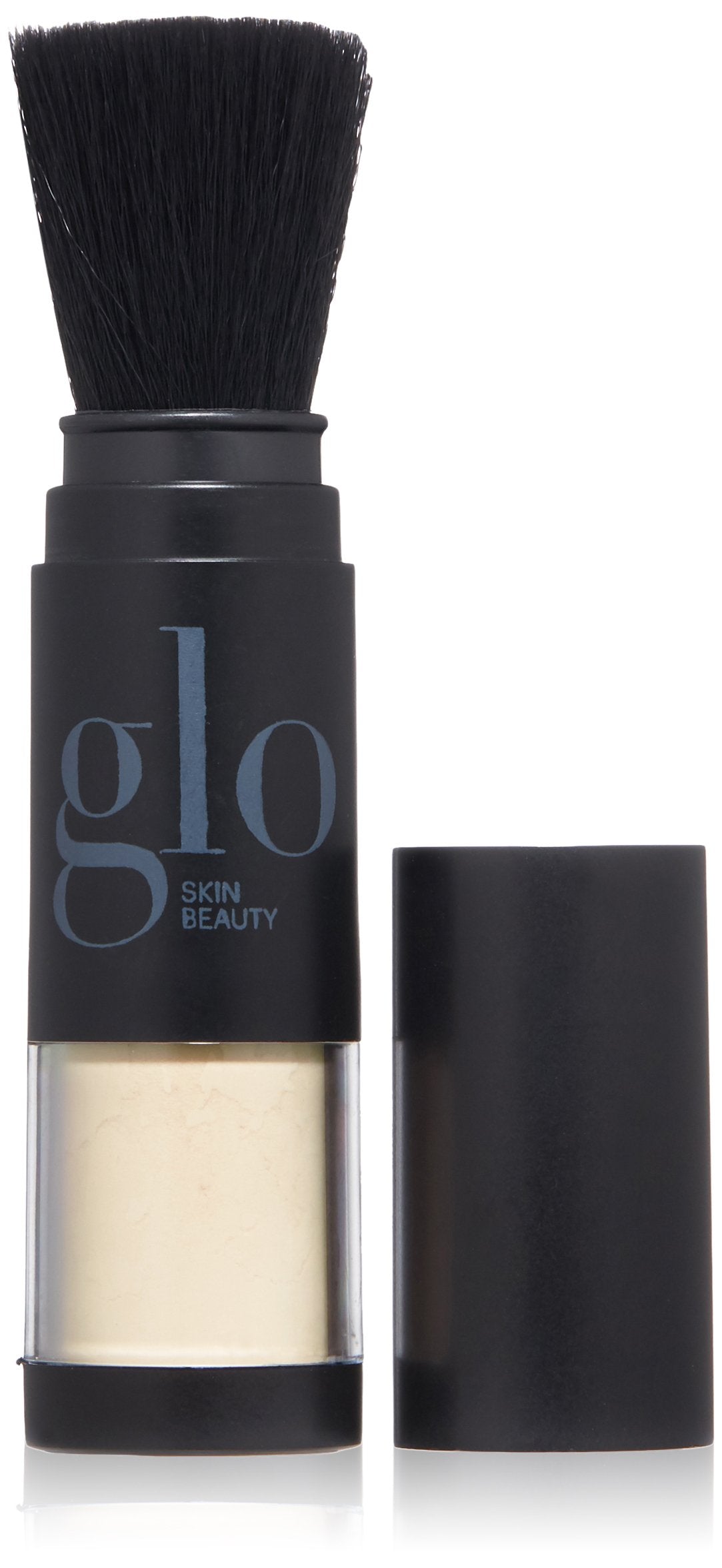 Glo Skin Beauty redness-relief powder jar showing a calmer complexion