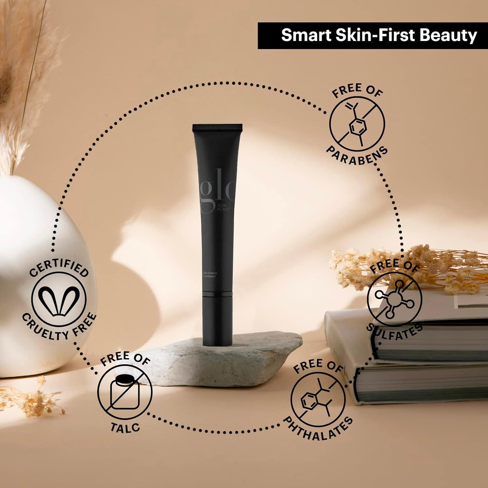 Glo Skin Beauty Satin Cream Foundation creamy texture close-up demonstrates blendability