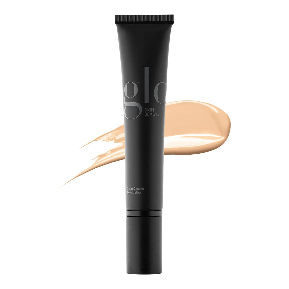 Glo Skin Beauty Satin Cream Foundation Golden Fair bottle shows sleek packaging for easy application