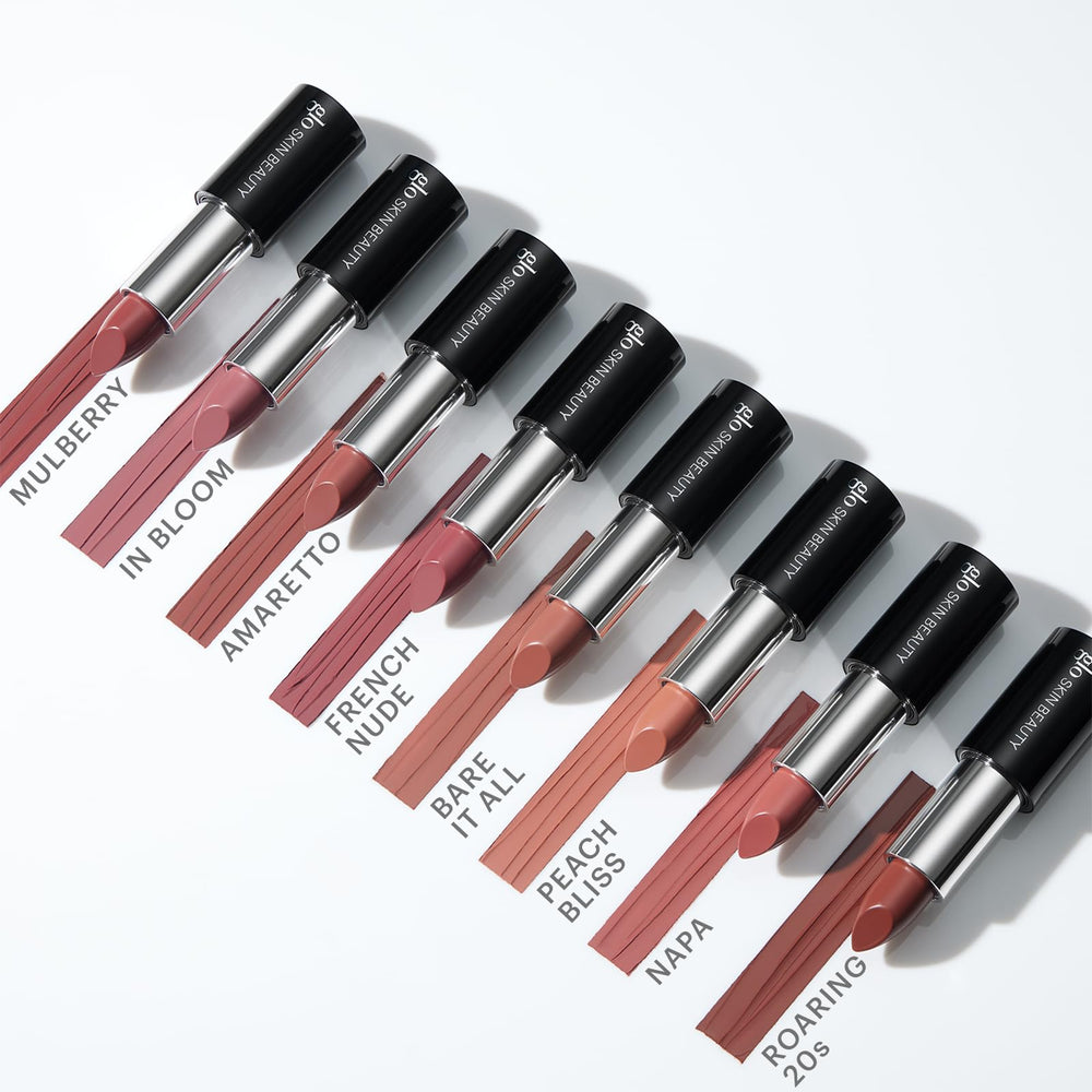 Glo Skin Beauty Satin Lipstick French Nude packaging close-up
