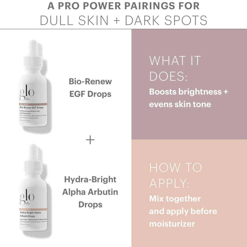 Glo Skin Beauty serum with a luminous glow on the skin.