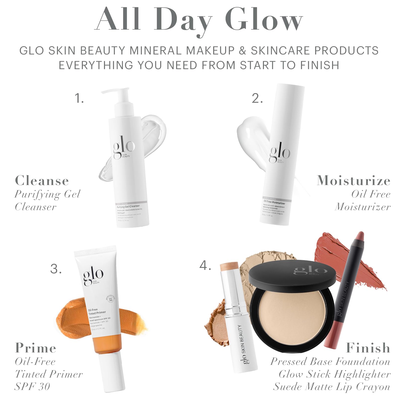 Glo Skin Beauty skin-care friendly formula for all skin types.
