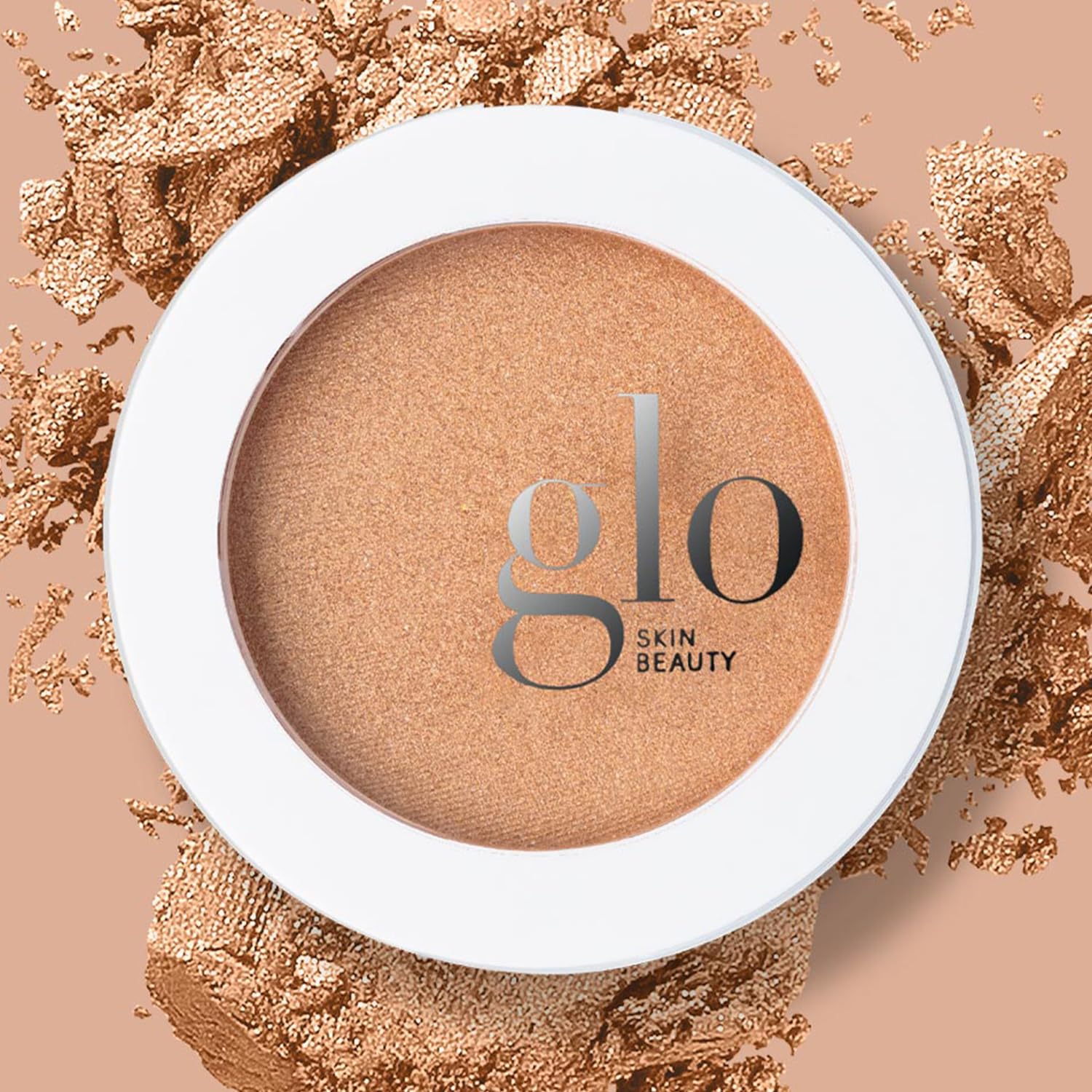Glo Skin Beauty talc-free mineral pigments deliver breathable shimmer in highlighter.
