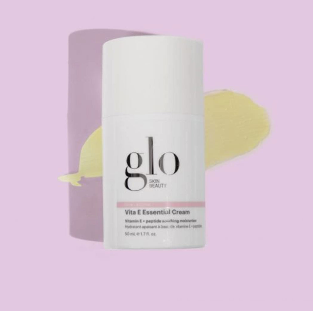 Glo Skin Beauty Vita E Essential Cream close-up texture highlights conditioning oils for nourishment