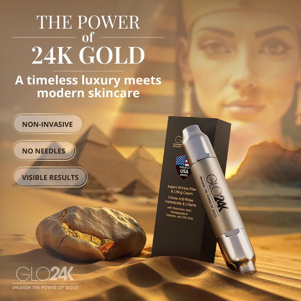 GLO24K cruelty-free vegan label on packaging indicating ethical beauty