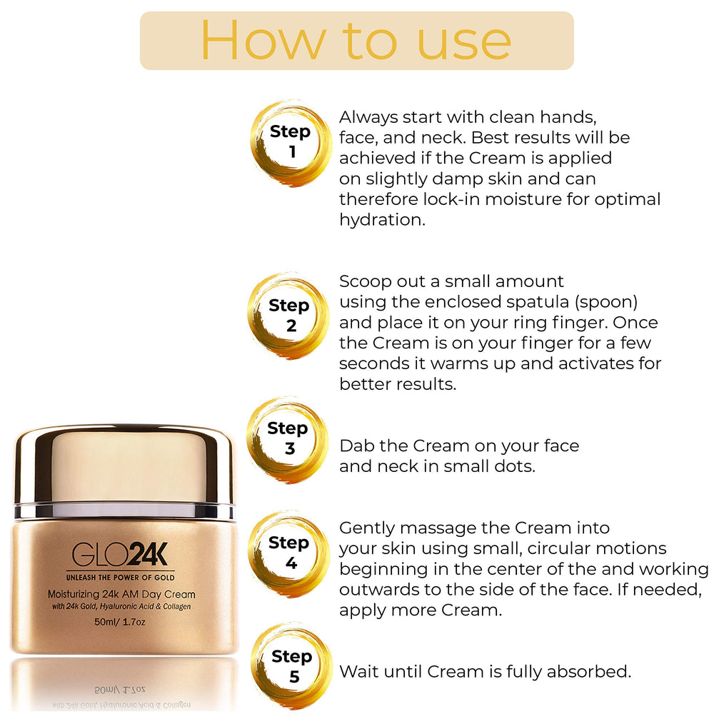 GLO24K hyaluronic acid ingredient illustration signals plump, comfortable hydration.