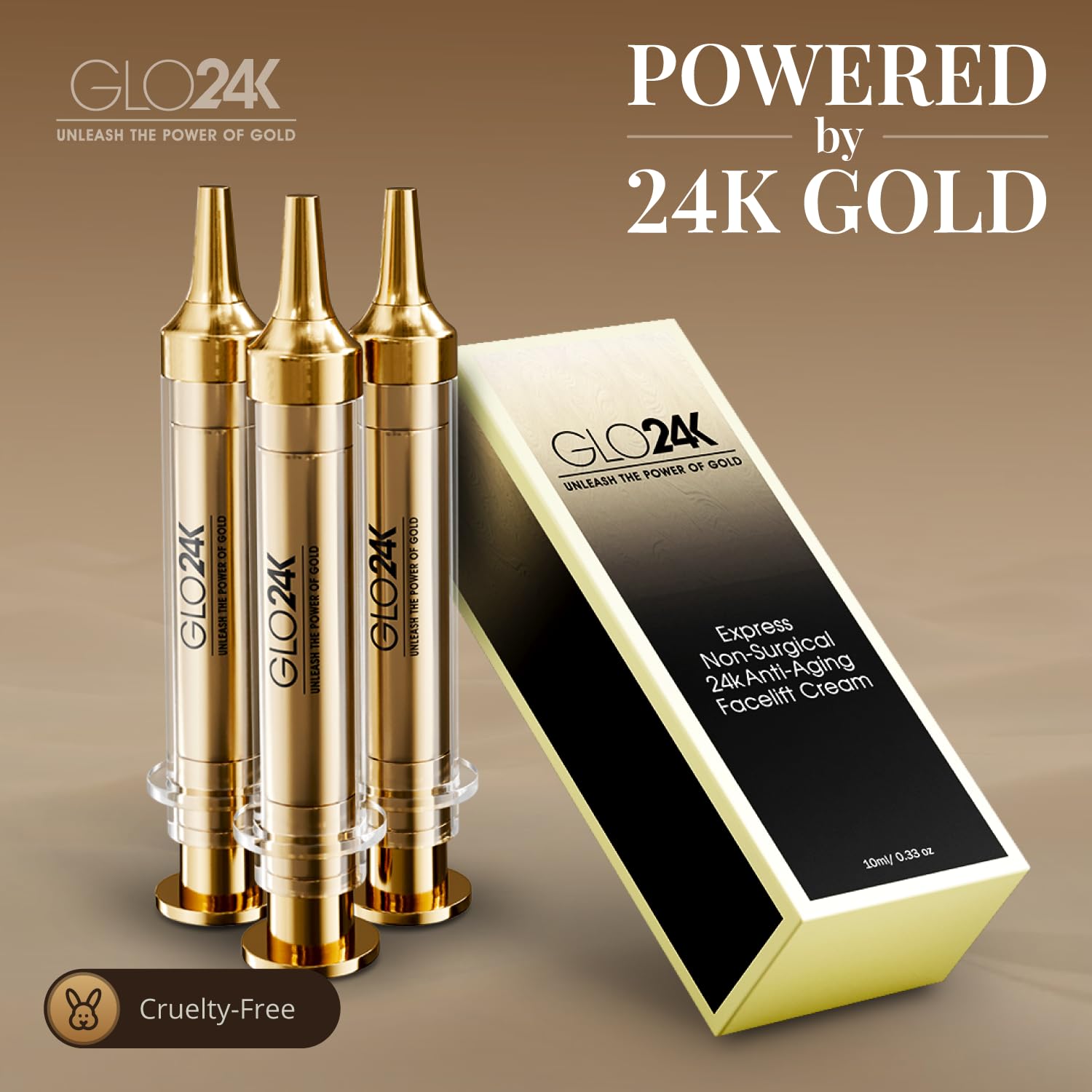 GLO24K value pack packaging close-up emphasizing extended supply and savings.