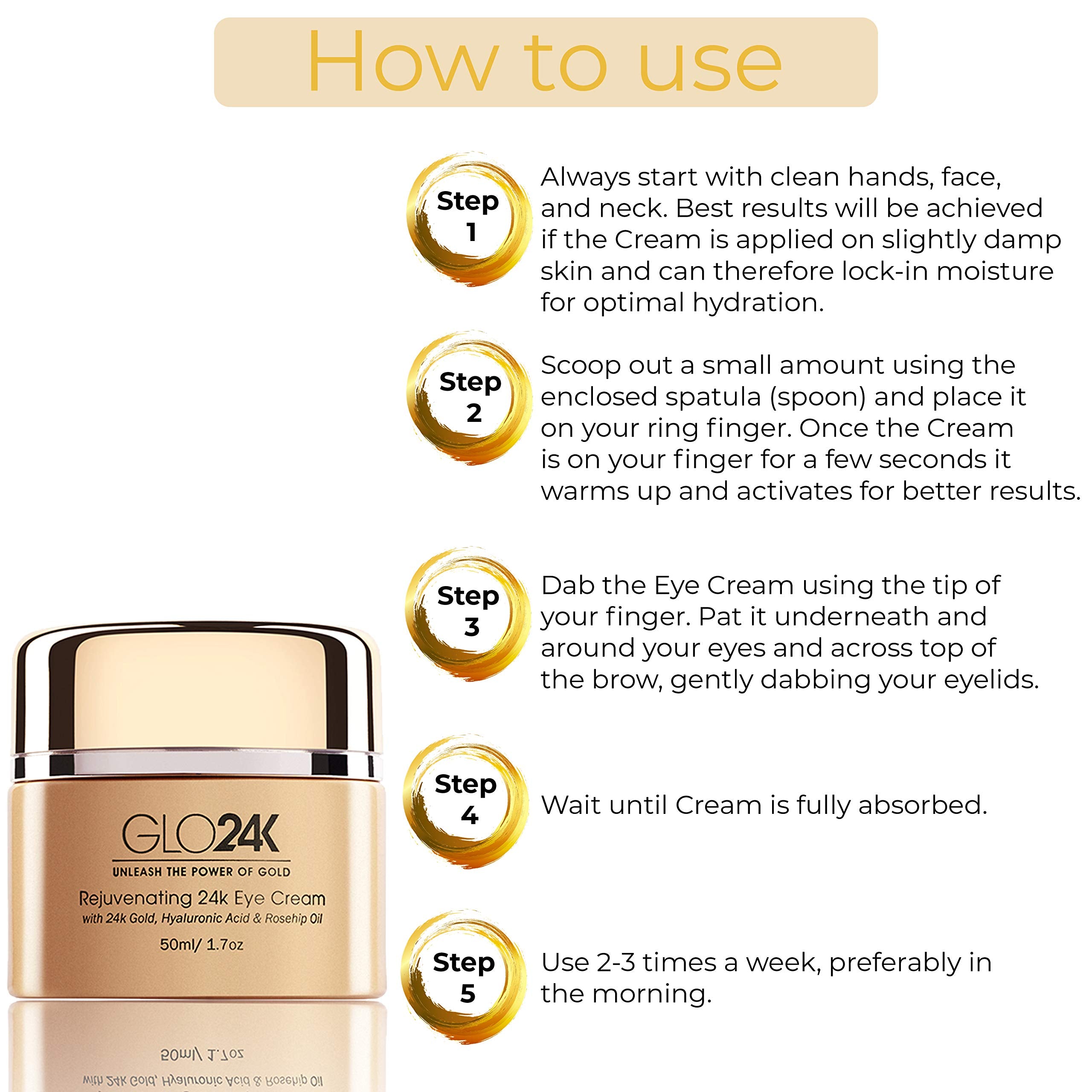 GLO24K-vanity-eye-care-set-on-dressing-table suggests ready-to-use daily routine