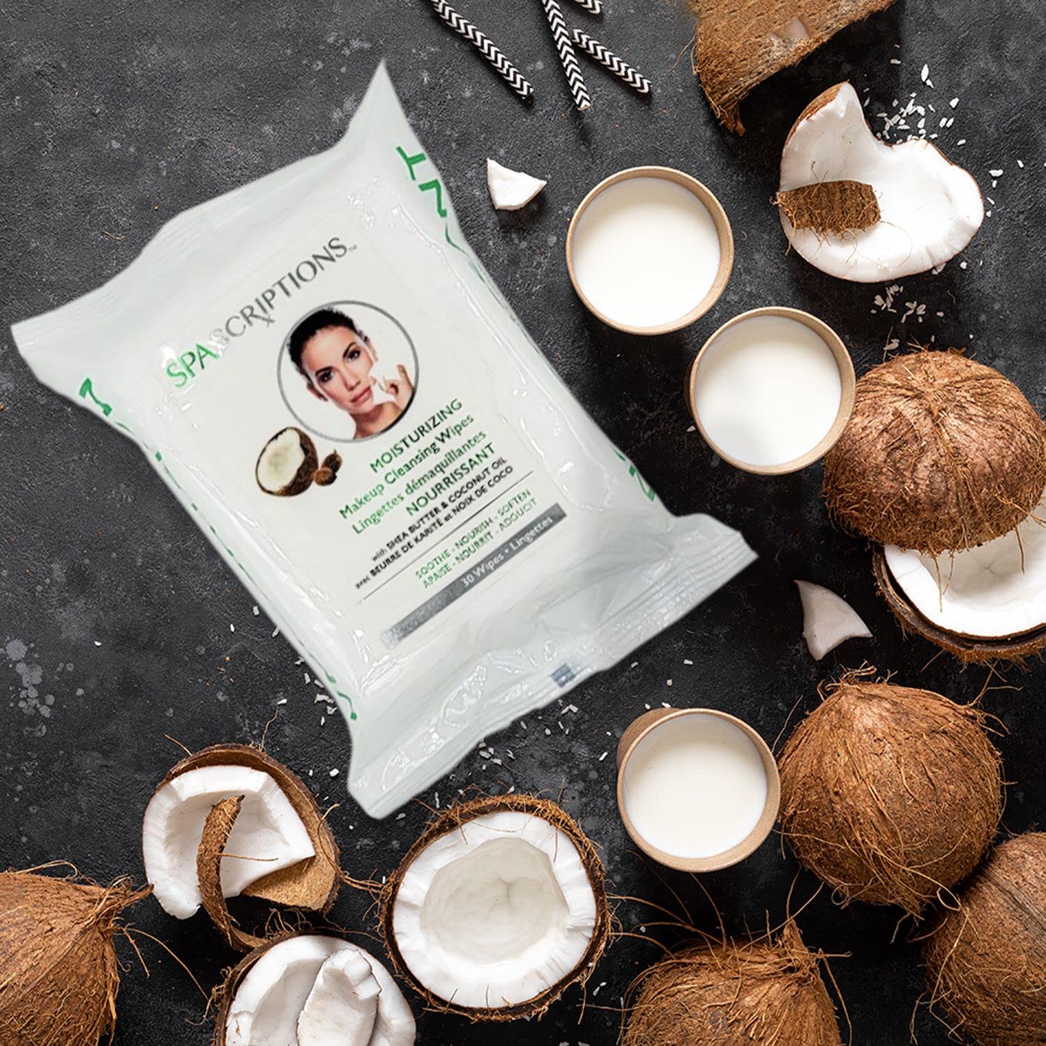 Global Beauty Care Spascriptions aloe and tea tree wipe supports oil balance