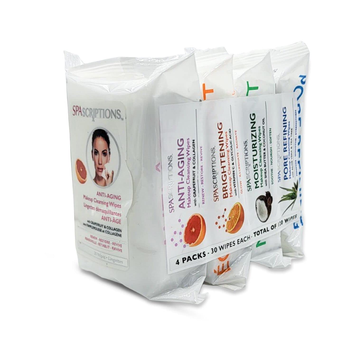 Global Beauty Care Spascriptions makeup removal wipe removes face and eye makeup gently