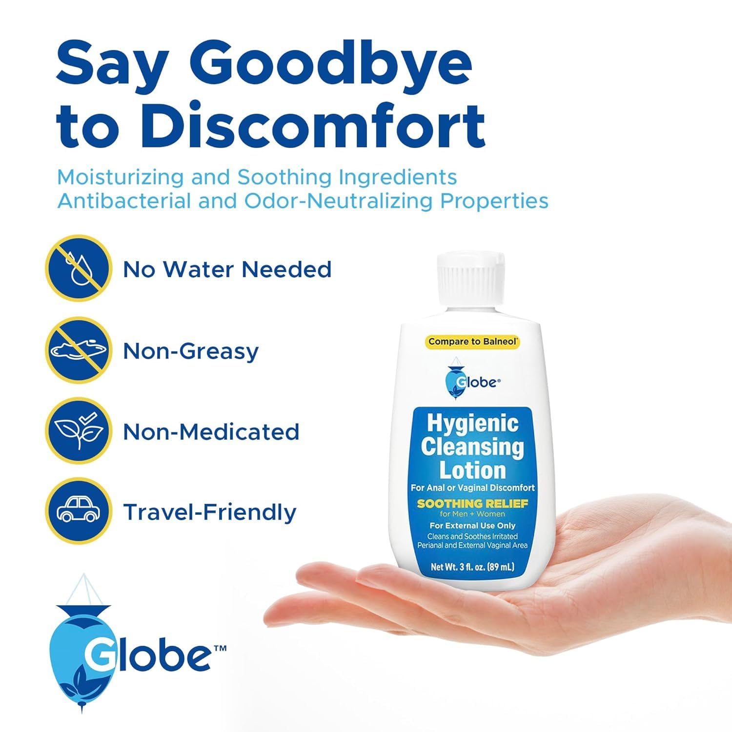 Globe Hygienic Cleansing Lotion 3-pack packaging