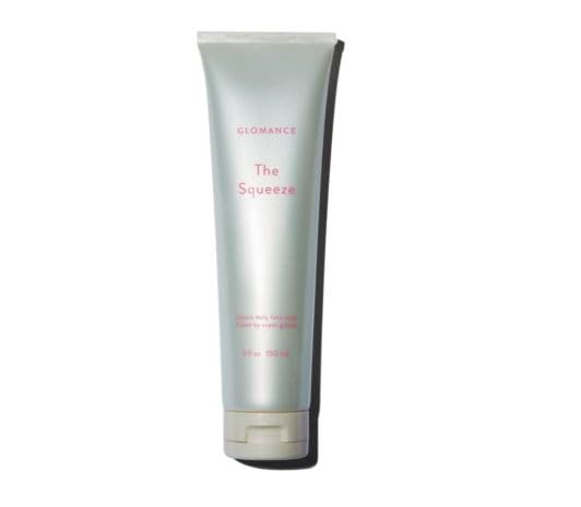 GLOMANCE Squeeze Gel Cleanser bottle closeup for easy daily cleansing
