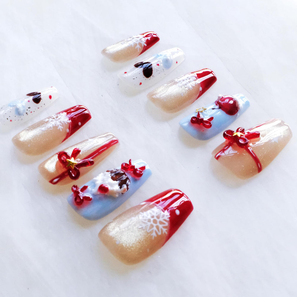 GLORS design close-up: 3D bows and holiday detail