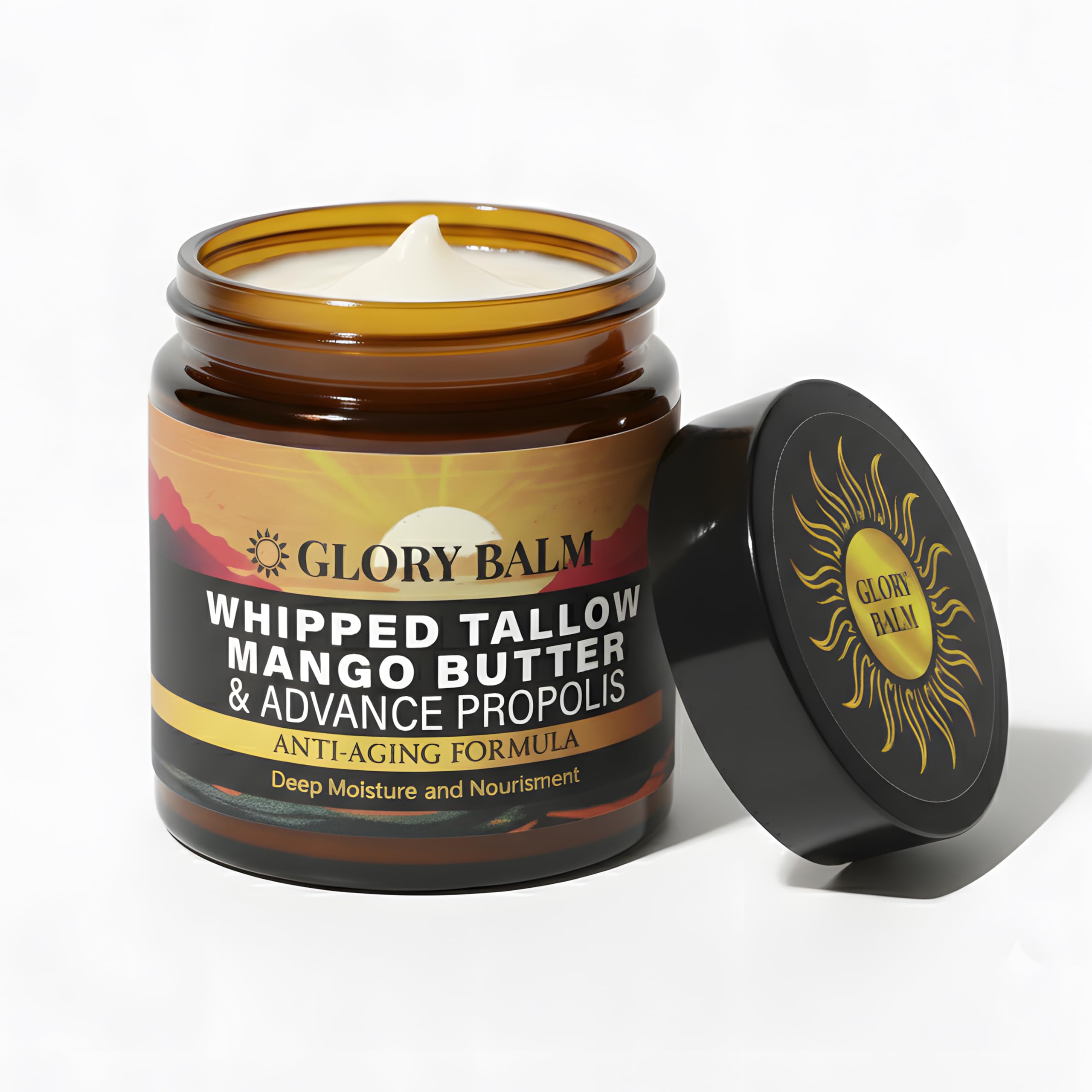 Glory Balm liquefied state in jar after heat exposure.