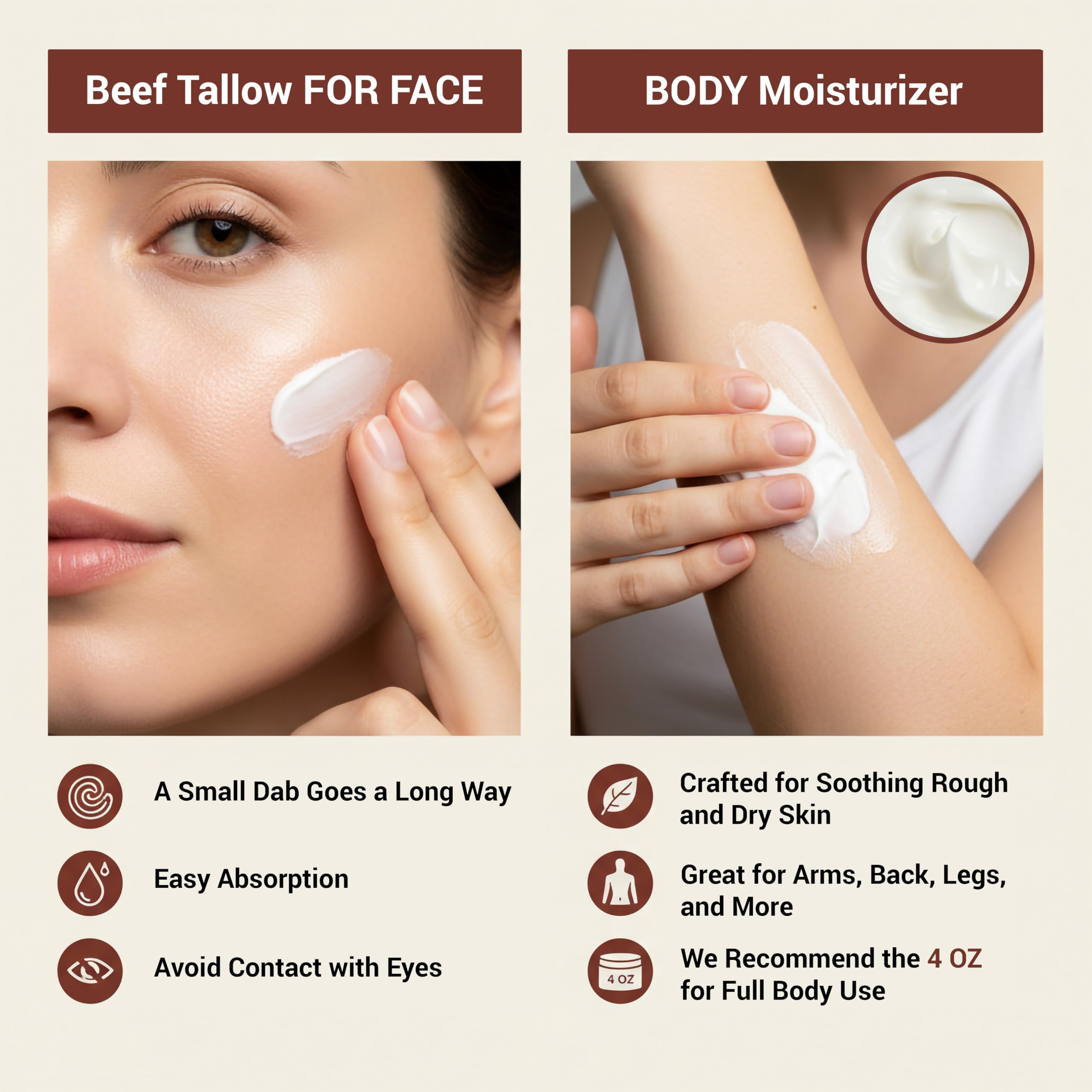 Glory Balm unscented formula applied on hand.