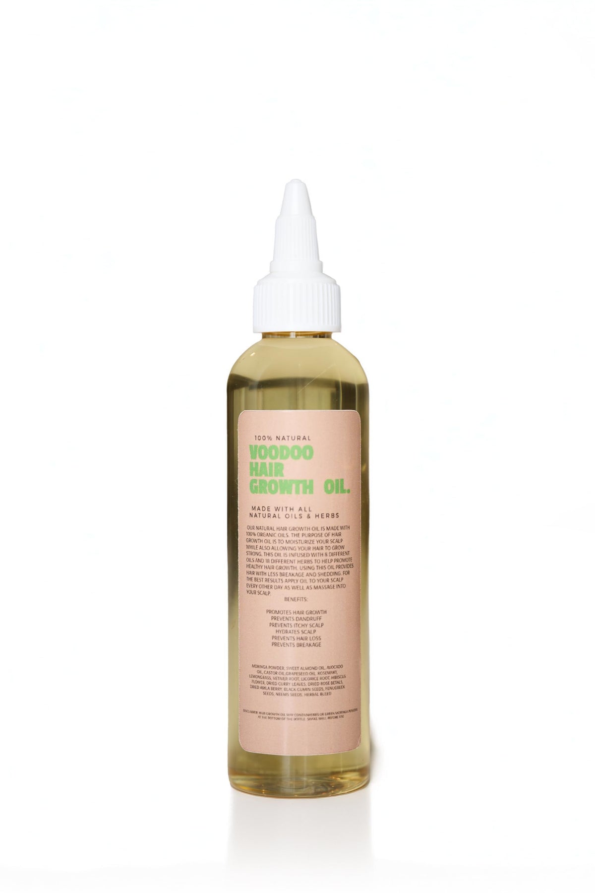 Glossed by Nae Voodoo Hair Growth Oil bottle pour for easy application