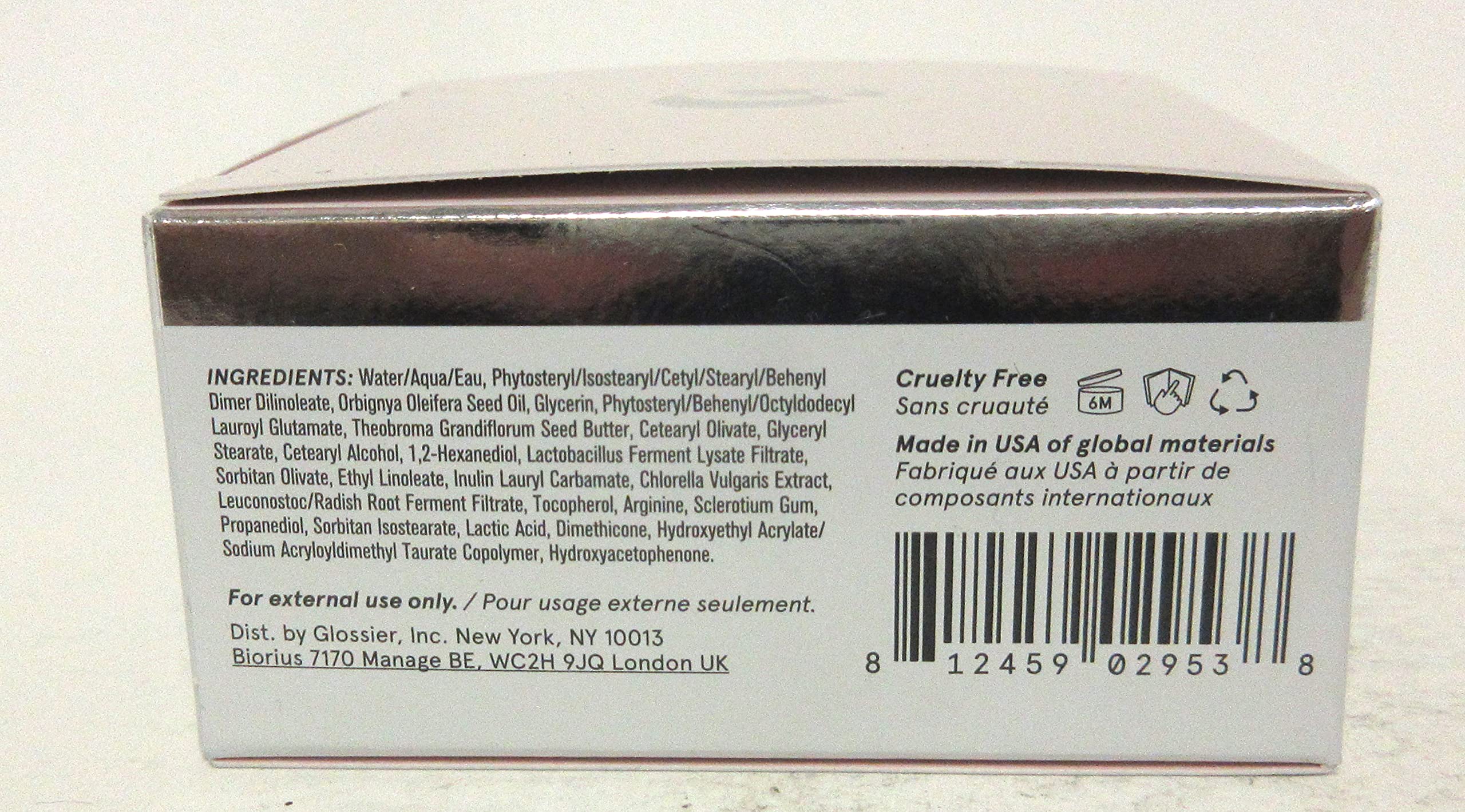 Glossier After Baume packaging—cruelty-free formulation for daily barrier care