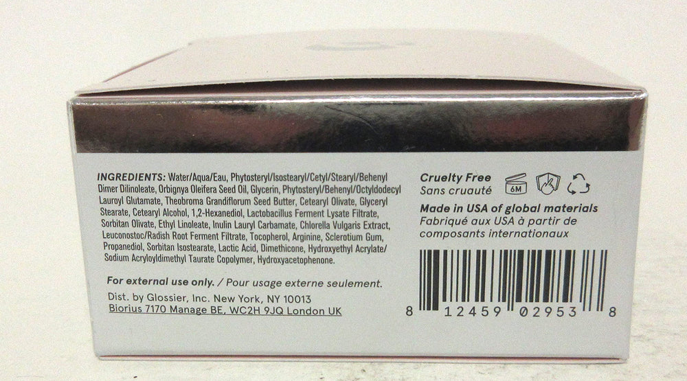 Glossier After Baume packaging—cruelty-free formulation for daily barrier care