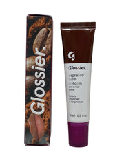 Glossier Balm Dotcom Espresso hands applying the lip balm for smooth, conditioned lips